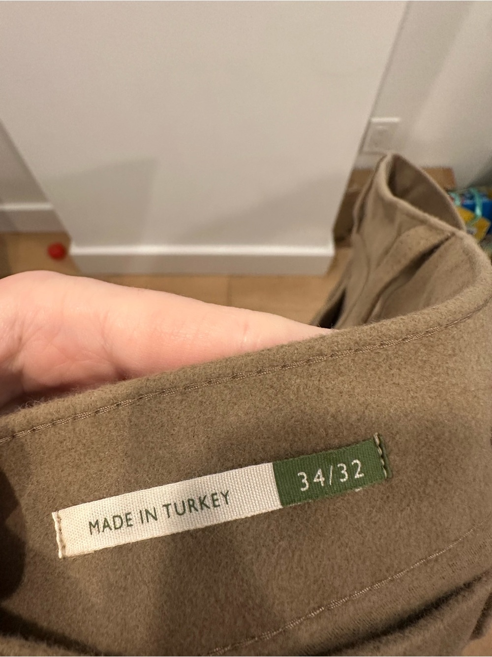 Sid Mashburn Trousers Men's 34x32 Brown Moleskin Button Fly Chino - Picture 9 of 12